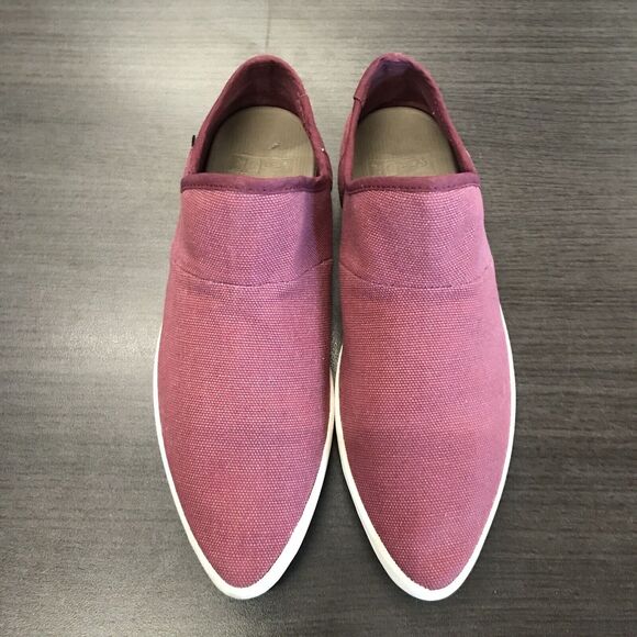 Sanuk Katlash Red Burgundy Fabric Slip On Flat Sneaker Shoes Pointed Toes US 5 - Picture 6 of 16